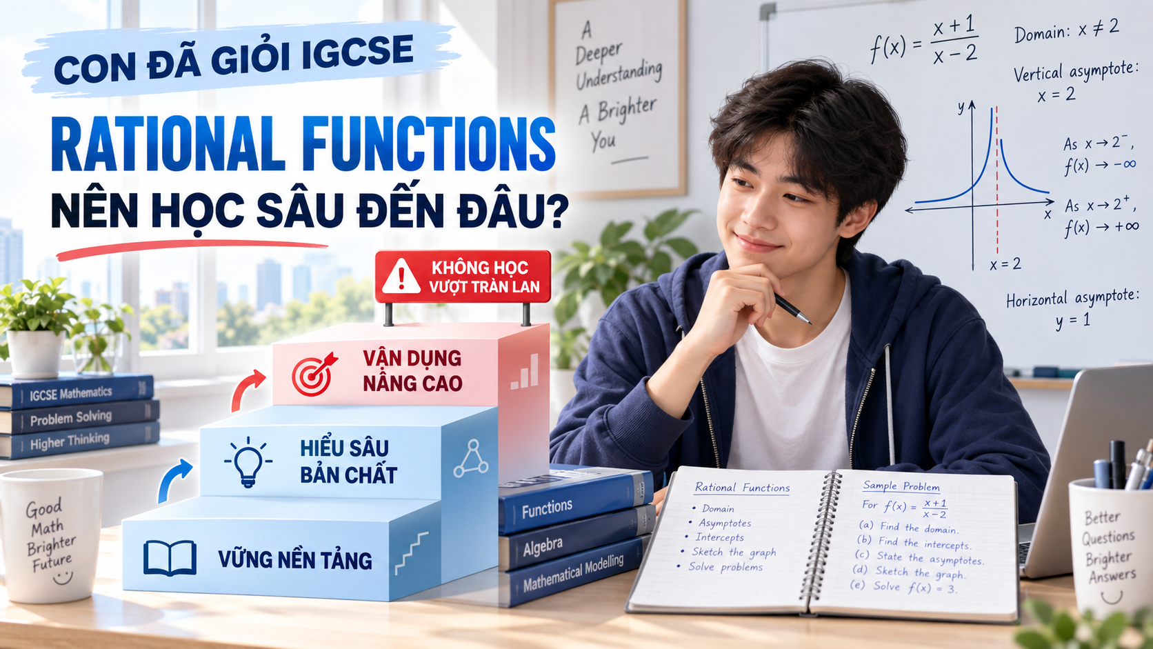 17. Con đã giỏi IGCSE, Rational Functions nên học sâu đến đâu?