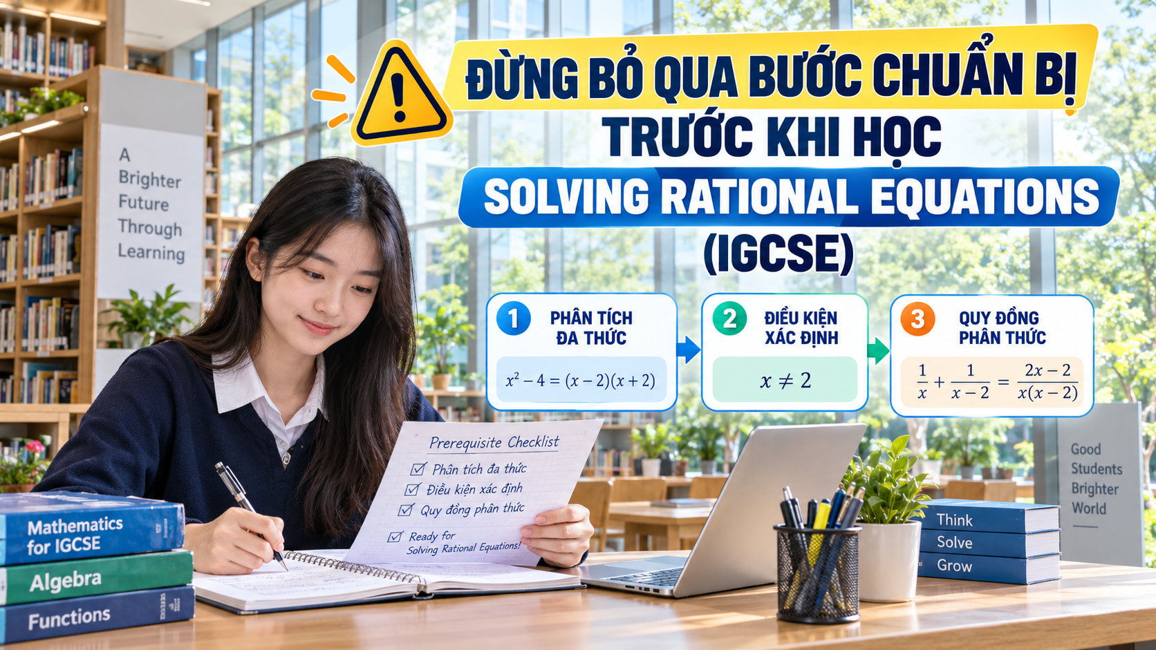 12. Đừng bỏ qua bước chuẩn bị trước khi học Solving Rational Equations (IGCSE)